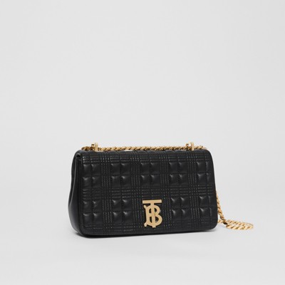 Small Quilted Lambskin Lola Bag in Black/light Gold - Women | Burberry®  Official
