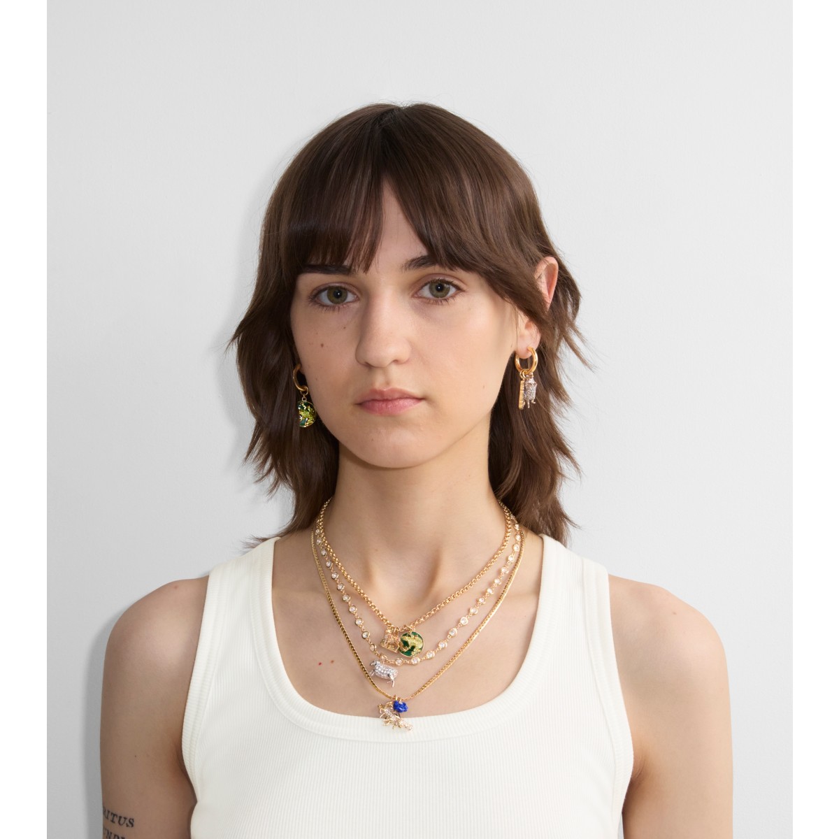  Charm Hoop Earrings​