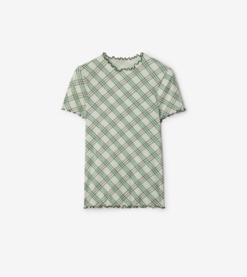 BURBERRY short sleeve shirt M cotton check Used | eBay