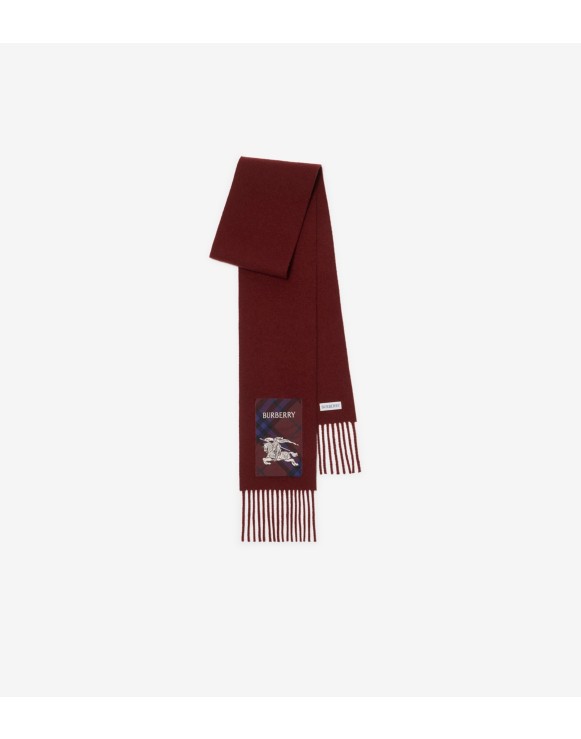 Check Label Cashmere Scarf