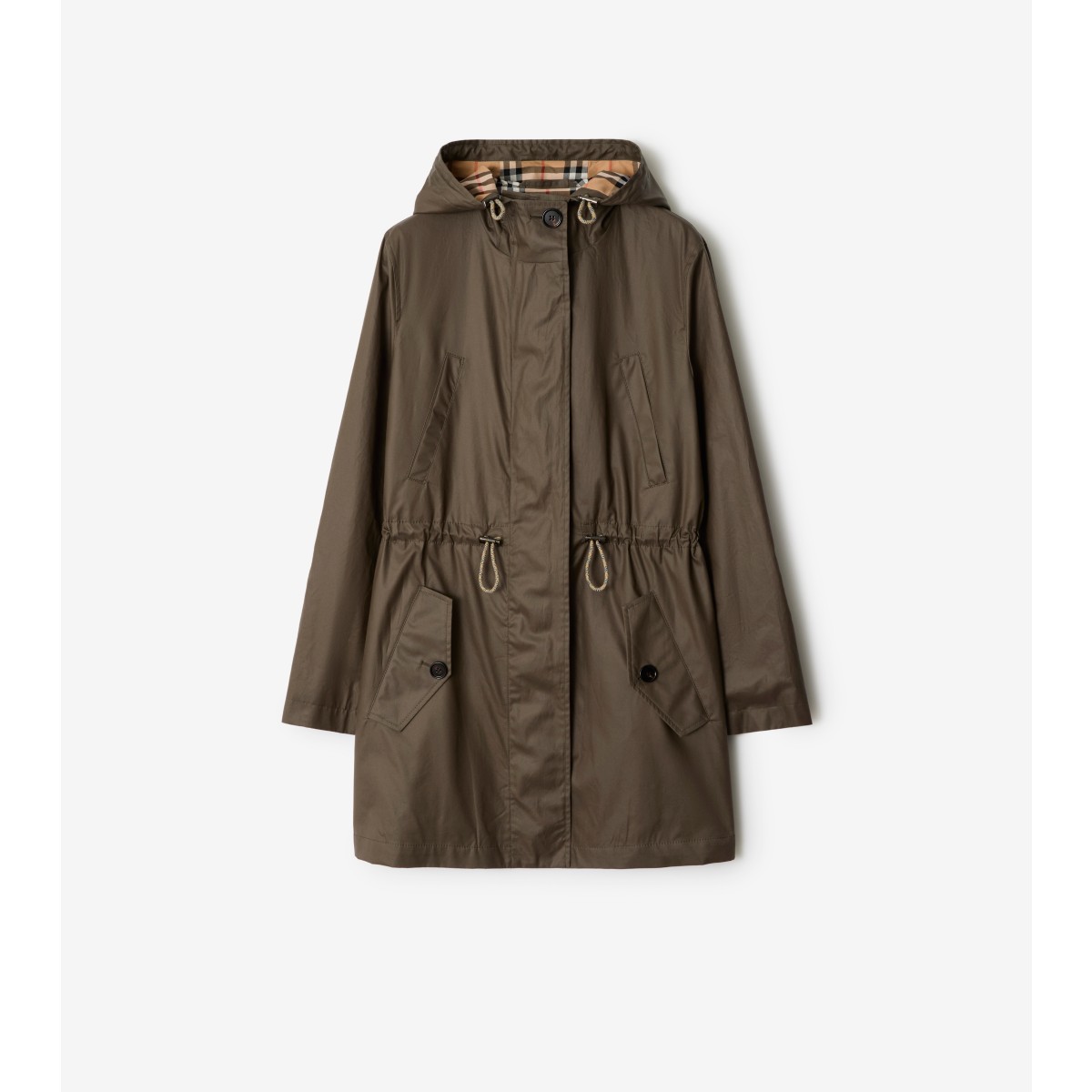 Burberry Waist Drawstring Hooded Long Length