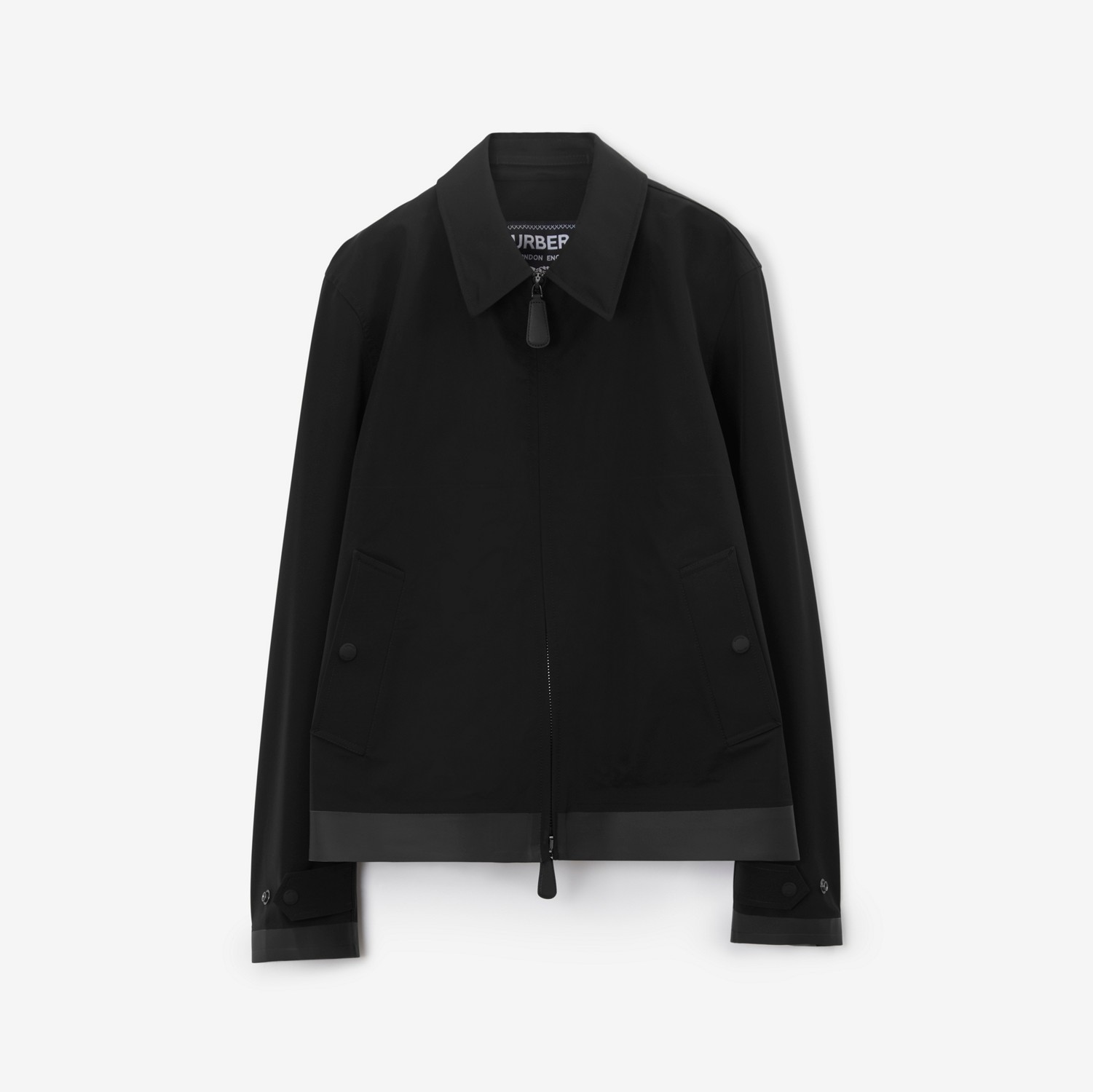 Harrington-Jacke aus gebondetem Nylon (Schwarz) - Herren | Burberry®