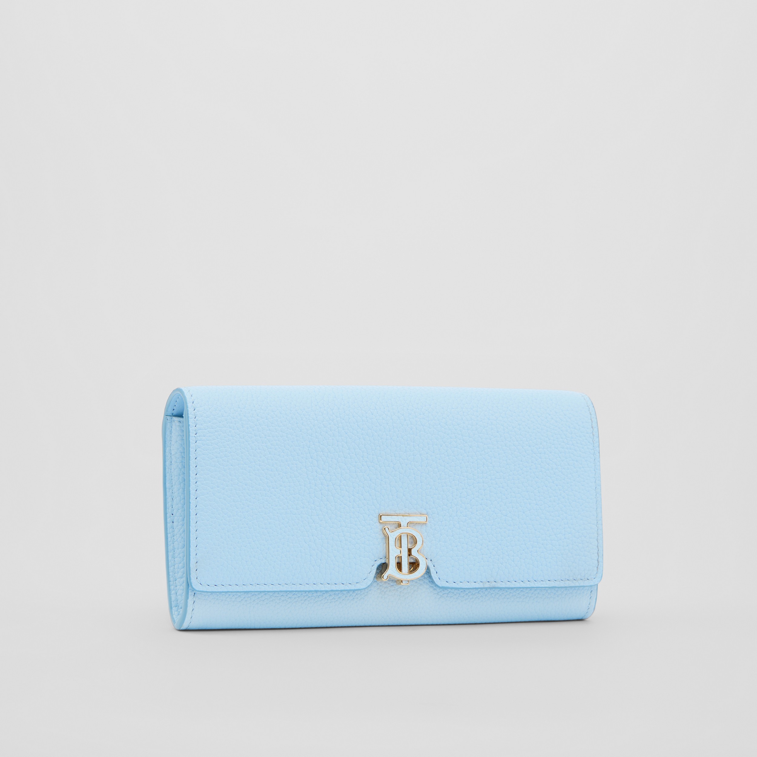 Brieftasche aus Narbleder im Kontinentalformat mit Thomas Burberry-Monogramm (Hellblau) - Damen | Burberry® - 4