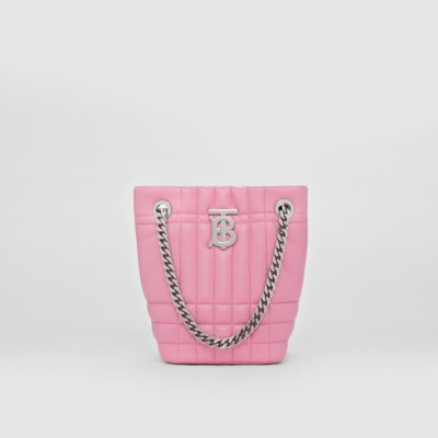 burberry pink bucket bag