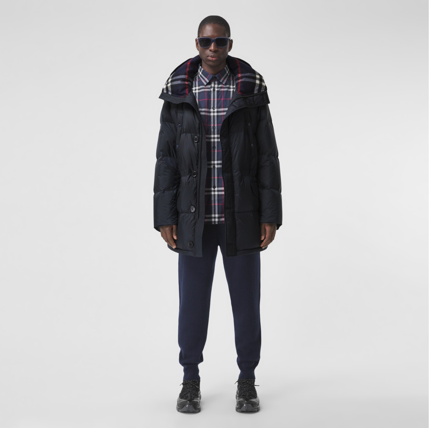 Burberry hooded outlet puffer jacket