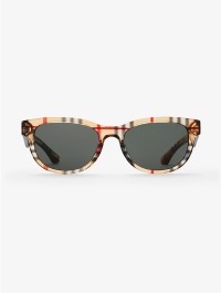Check Round Sunglasses in colour Vintage check