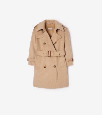 カシミアブレンド トレンチコート (キャメルブラウン) | Burberry®公式