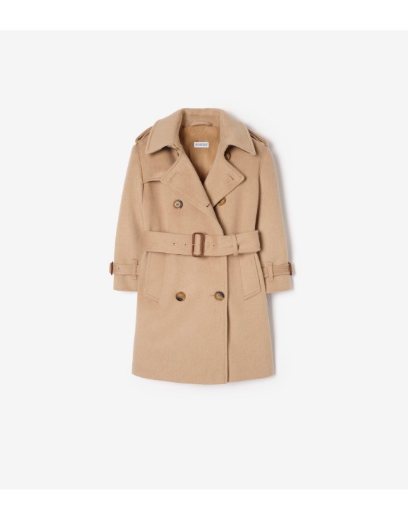 BURBERRY CHILDREN ウールコート 12Y 52cm チェック裏地 BURBERRY CHILDREN ウールコート 14Y グレー ピーコート ガールズ
