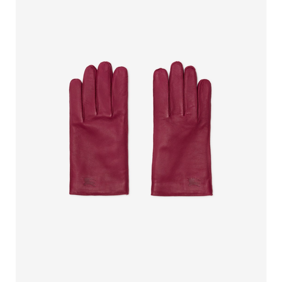 Burberry Ekd Leather Gloves In Ripple