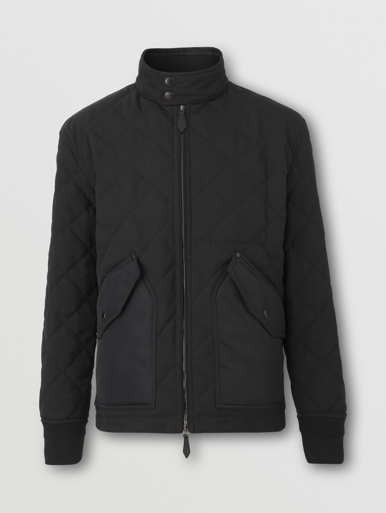 Diamond Quilted Thermoregulated Jacket in Black