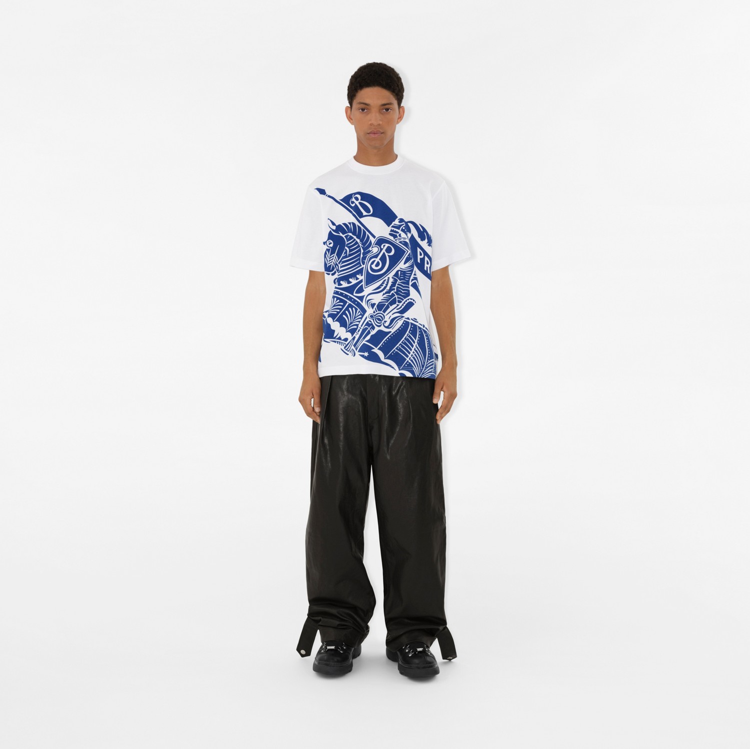 EKDプリント コットンTシャツ (ナイト) - メンズ | Burberry®公式サイト