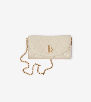 Rocking Horse Chain Strap Wallet​ in Soap - Women, Leather | Burberry® Official