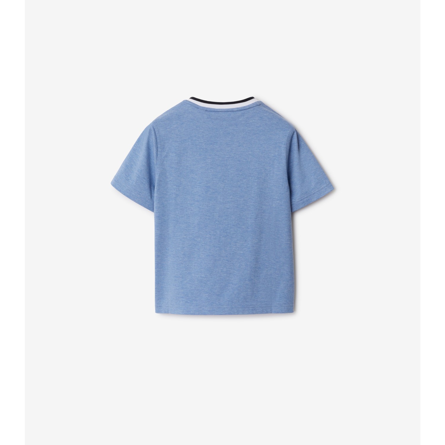 Cotton T-shirt in Light blue melange | Burberry® Official