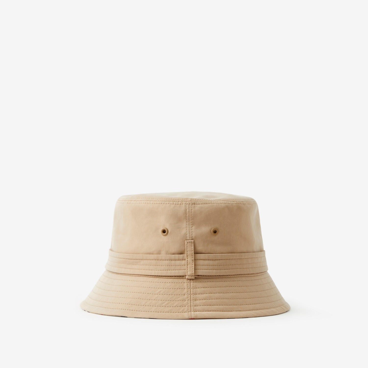 Sombrero de pesca en algodón de gabardina con correa