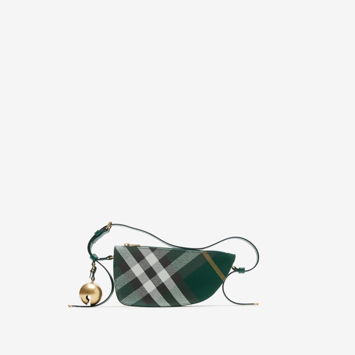 Burberry Mini Shield Sling Bag In Green
