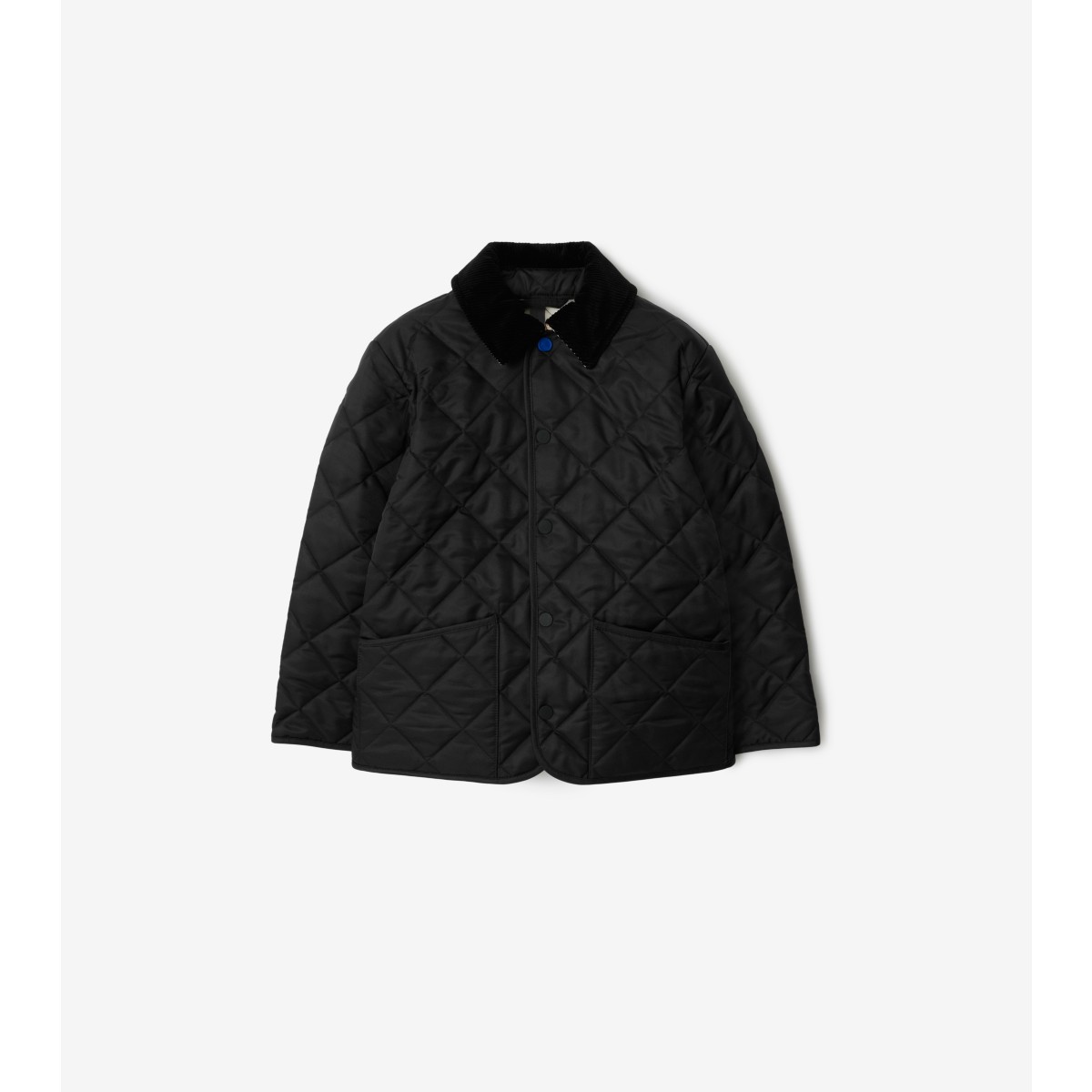 Shop Burberry Childrens Quilted Barn Jacket In Black