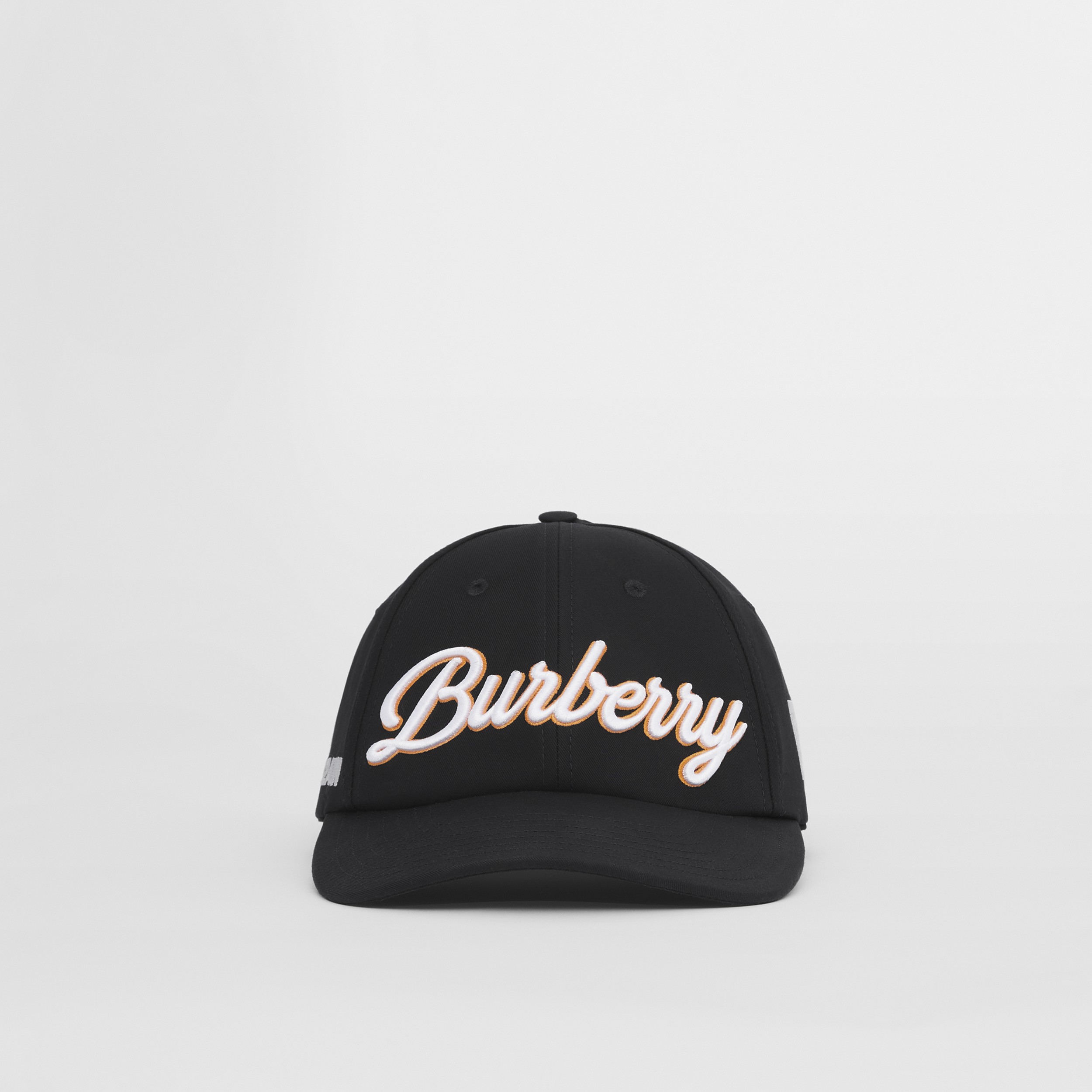 Embroidered Montage Cotton Gabardine Baseball Cap in Navy | Burberry® Official - 1