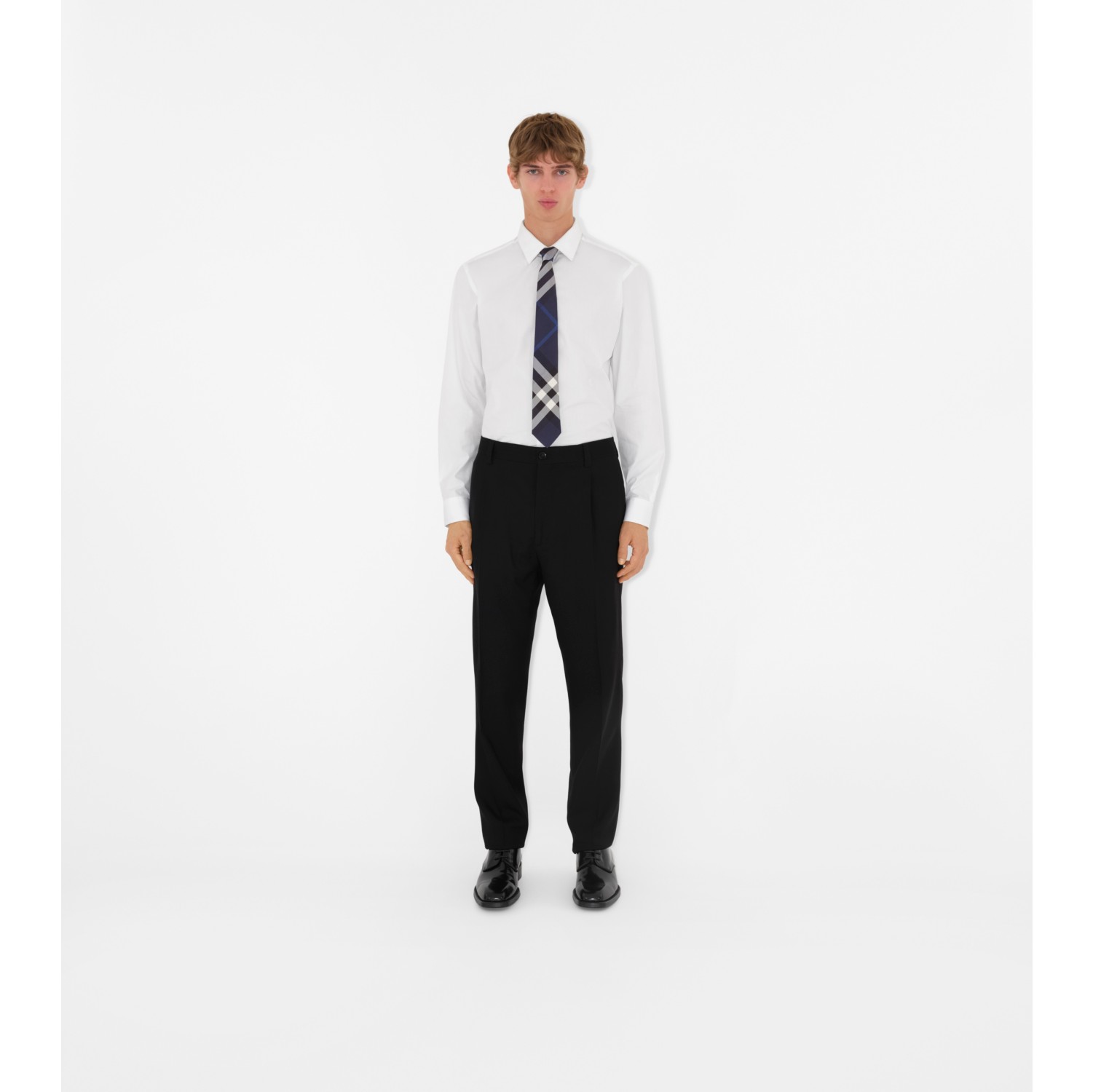 Navy cheap burberry tie