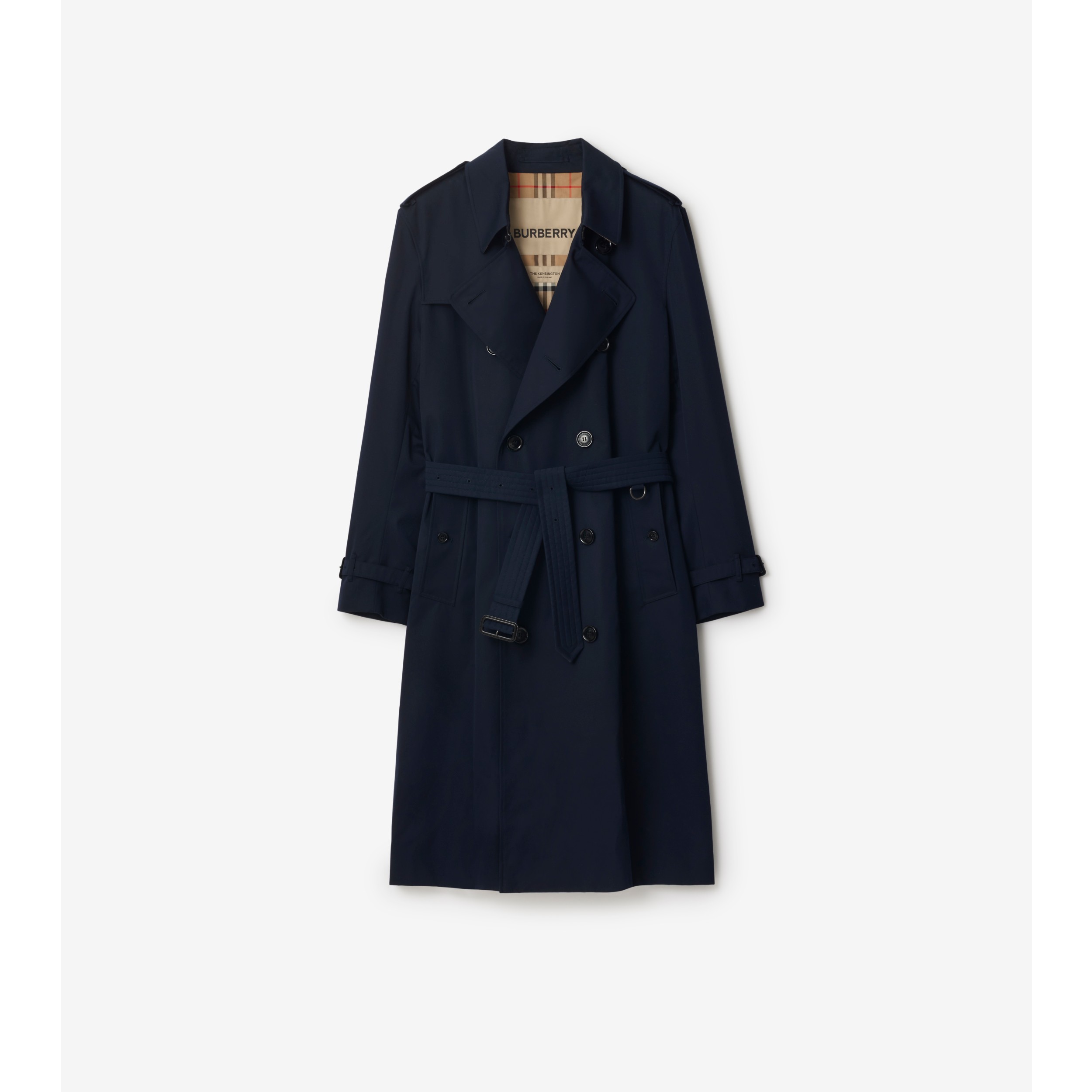 トレンチコート Burberry Trench Kensington In Cotone Mid-length Kensington Heritage Trench Coat in Honey - Women