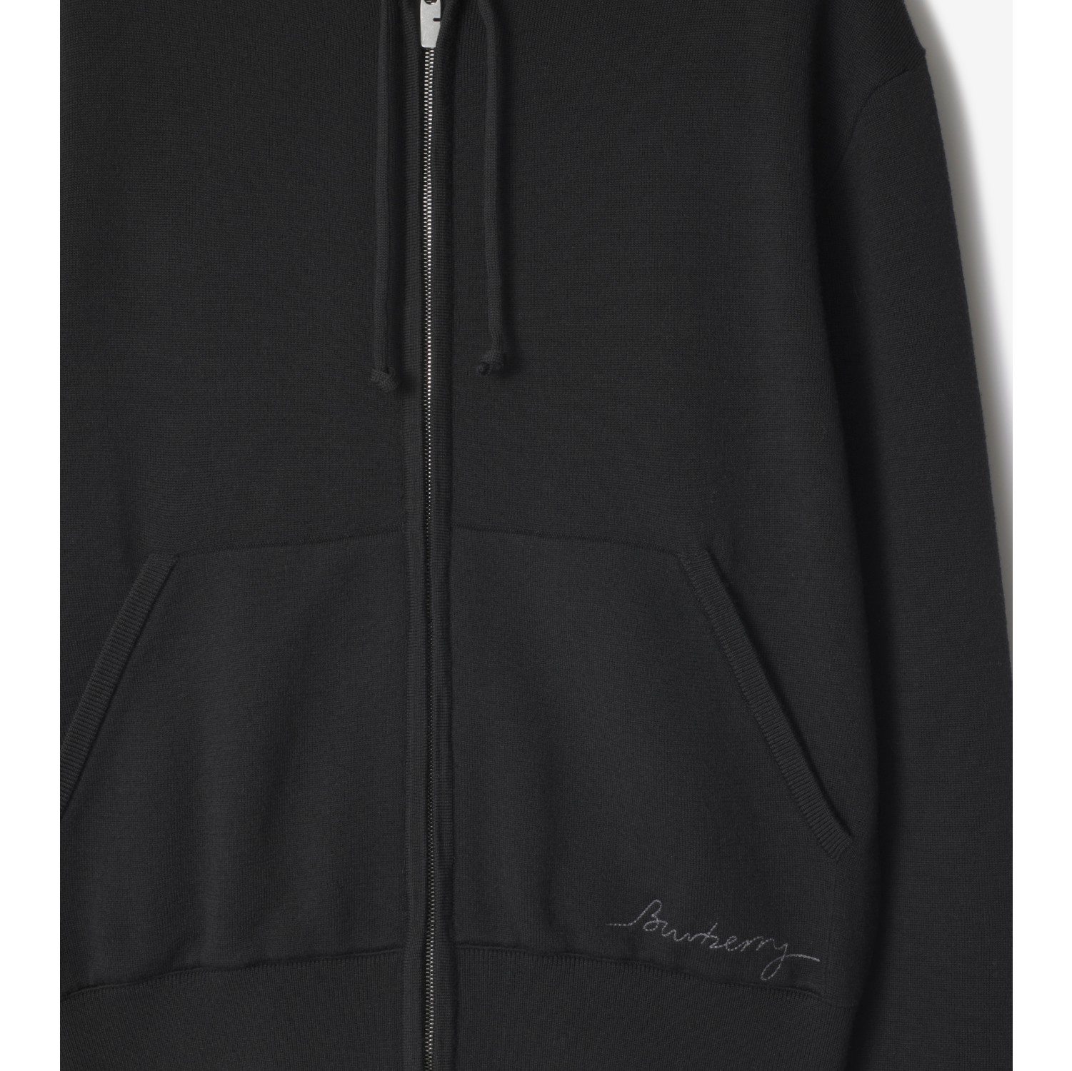 Hoodie zippé en laine mélangée