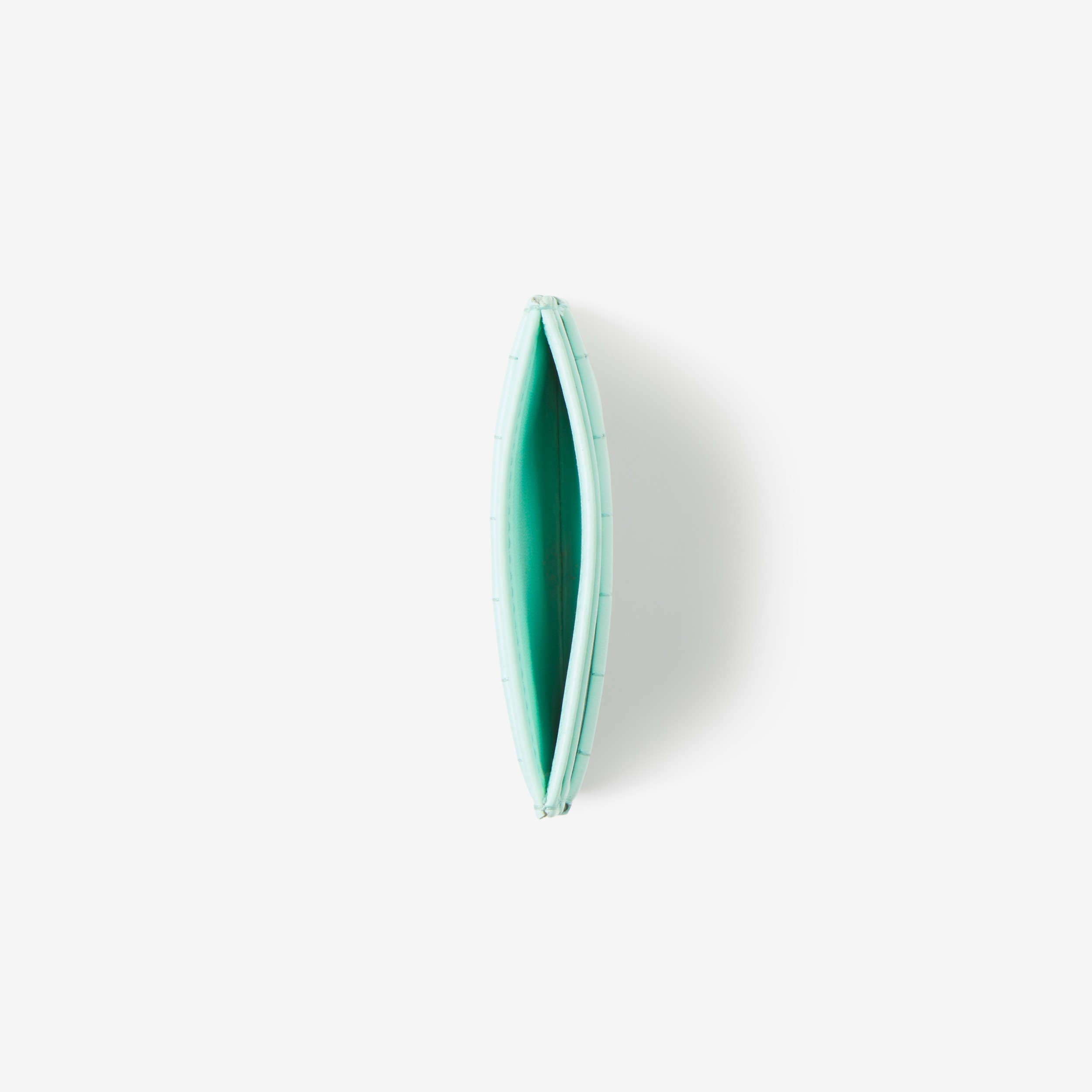 Quilted Leather Lola Card Case in Cool Mint - Women | Burberry® Official - 4