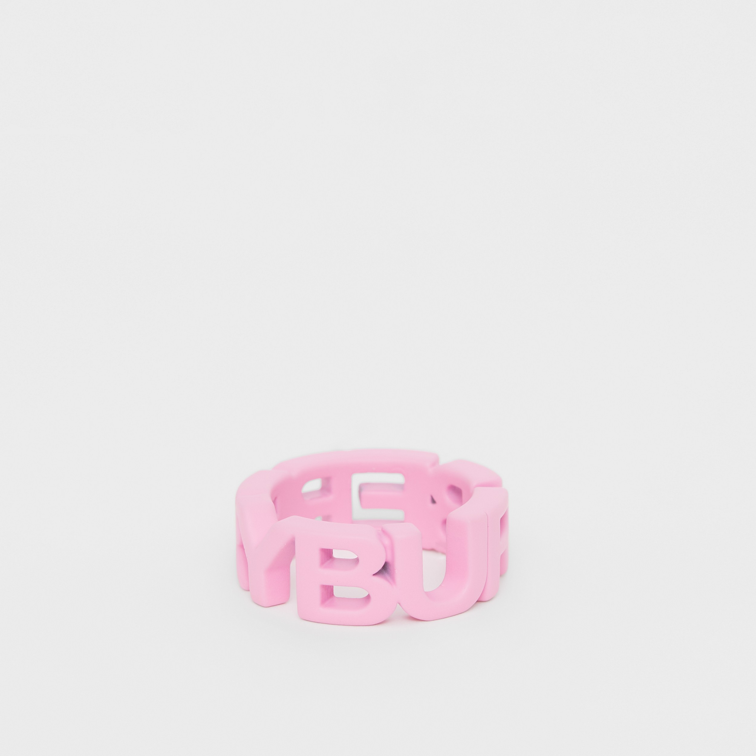 Varnished Logo Ring in Primrose Pink - Women | Burberry® Official - 2