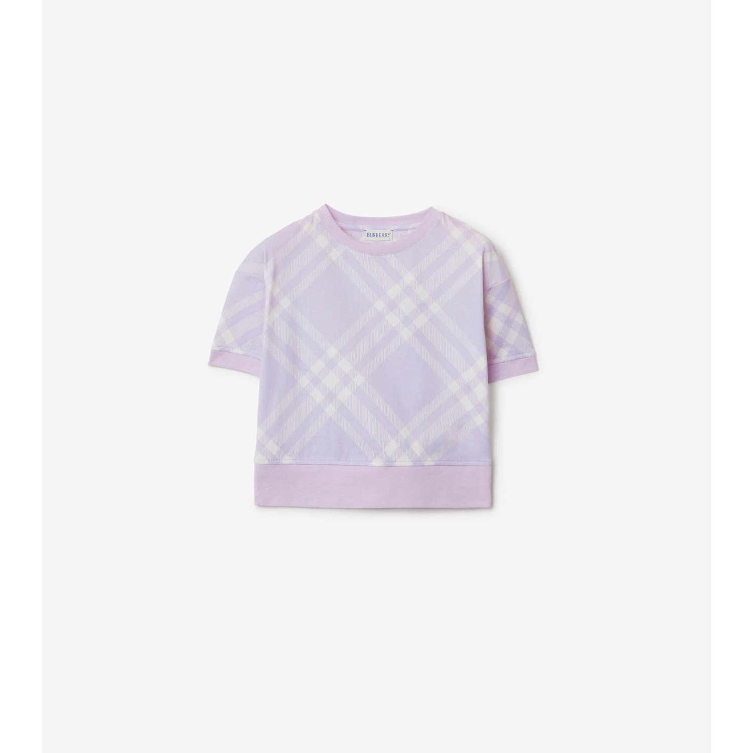 T-shirt en coton Check