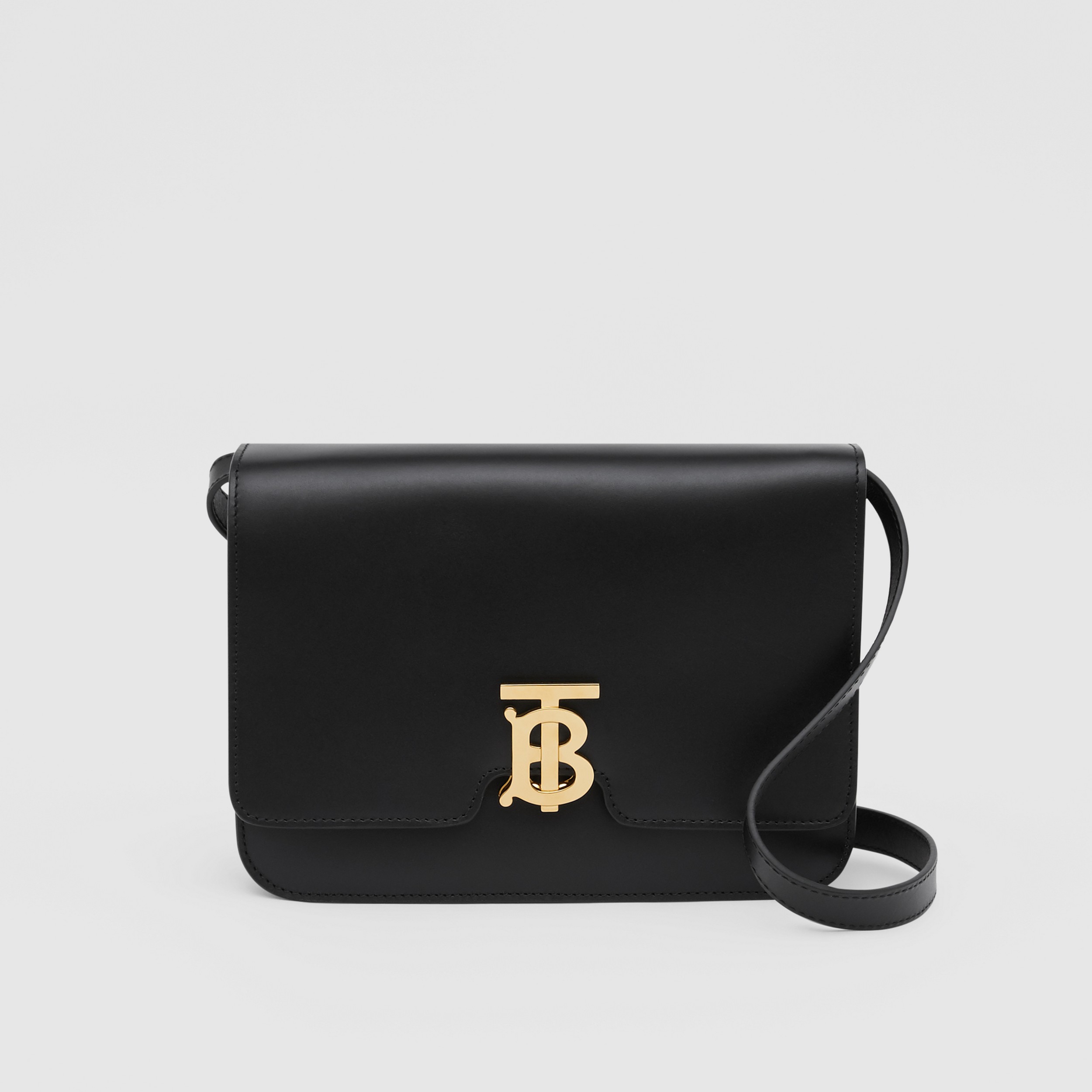Medium Leather TB Bag in Black - Women | Burberry® Official - 1