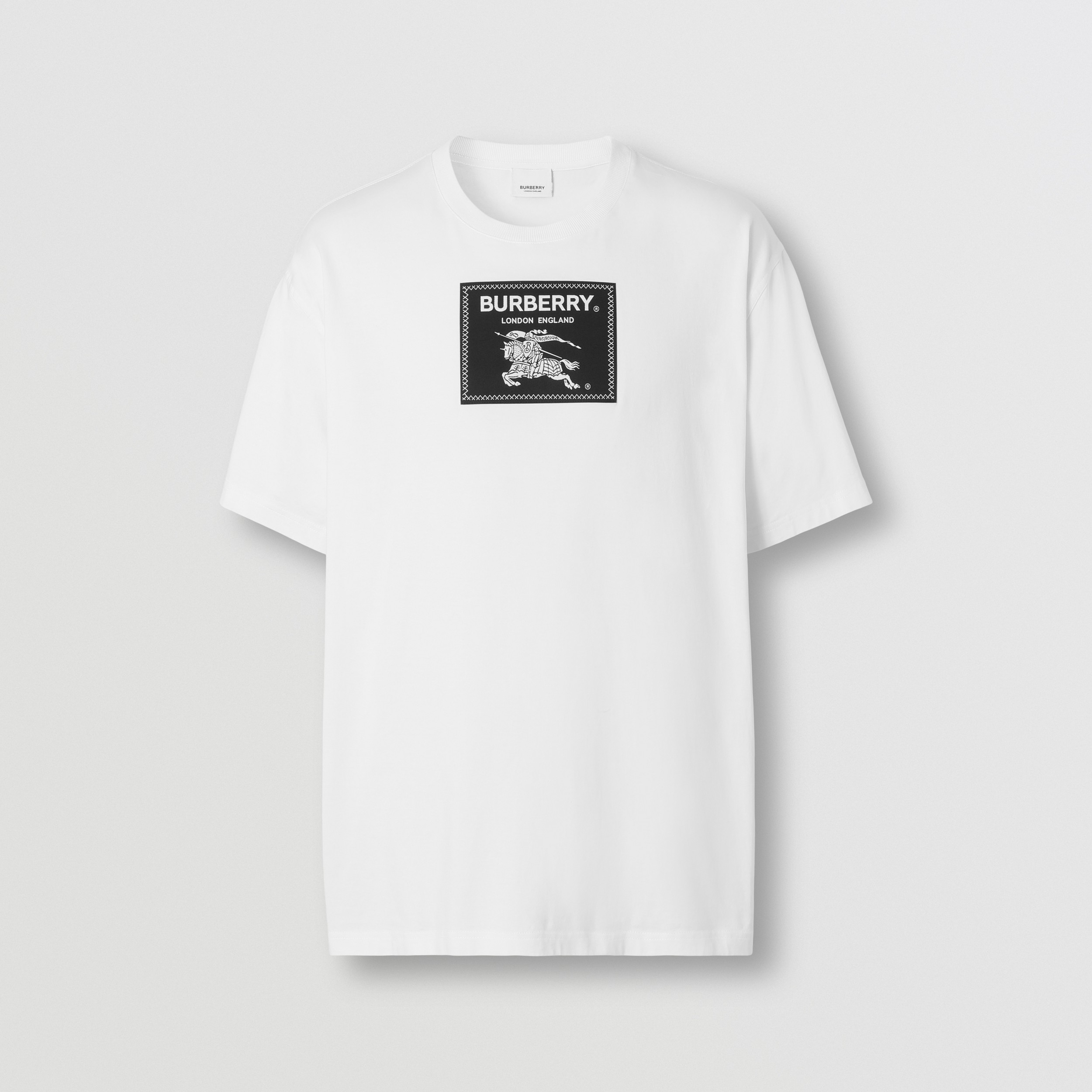 Prorsum Label Cotton T-shirt in White - Men | Burberry® Official - 4