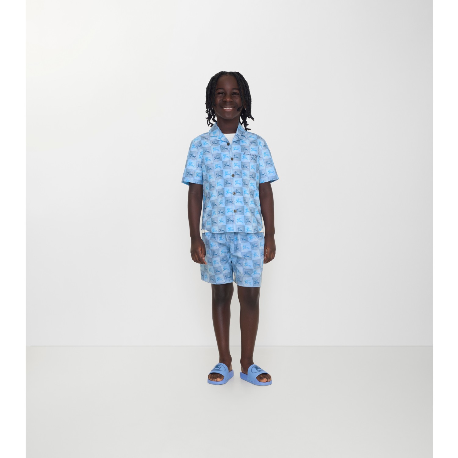 Knight Checkerboard​ Cotton Shorts