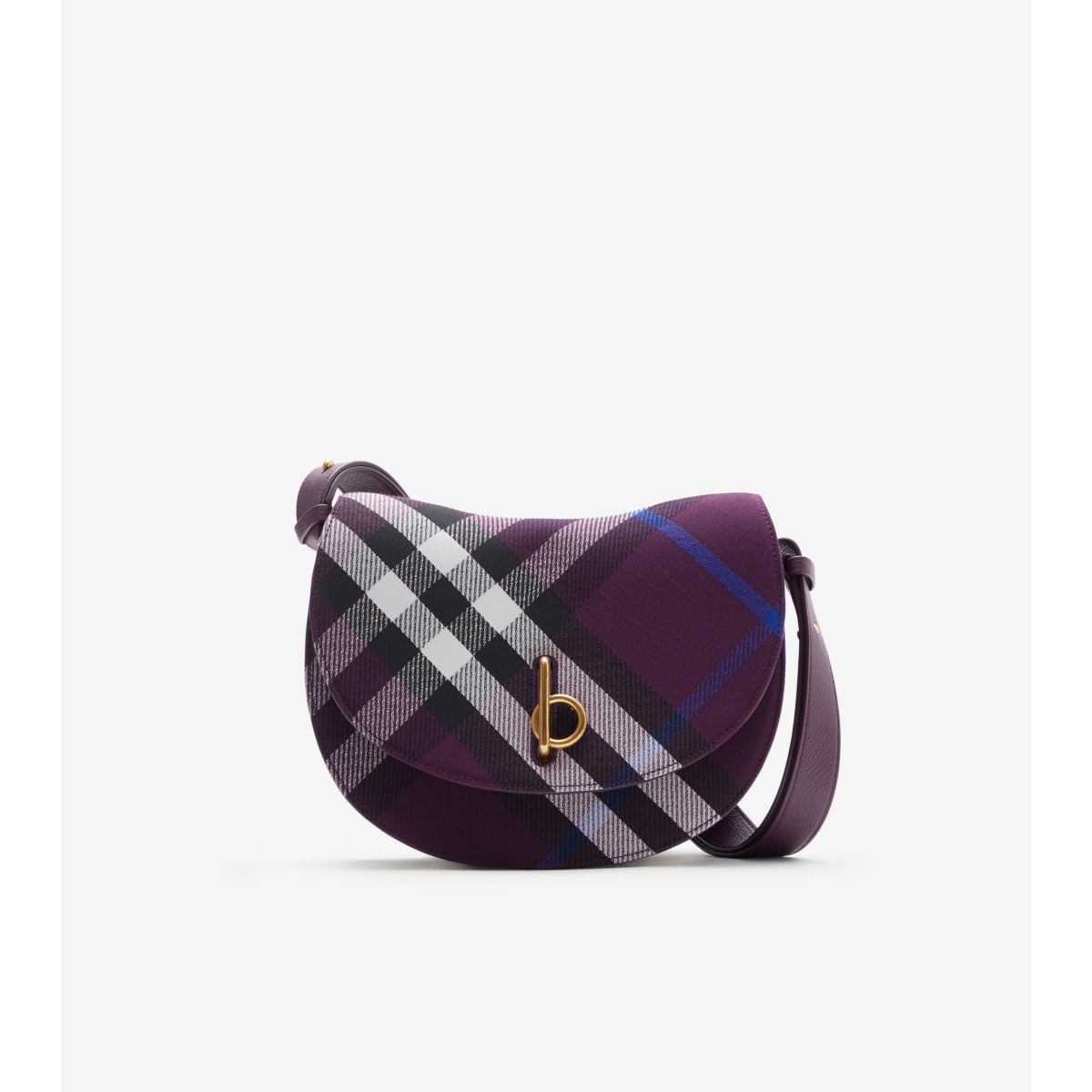 Shop Burberry Medium Rocking Horse Bag In Pansy