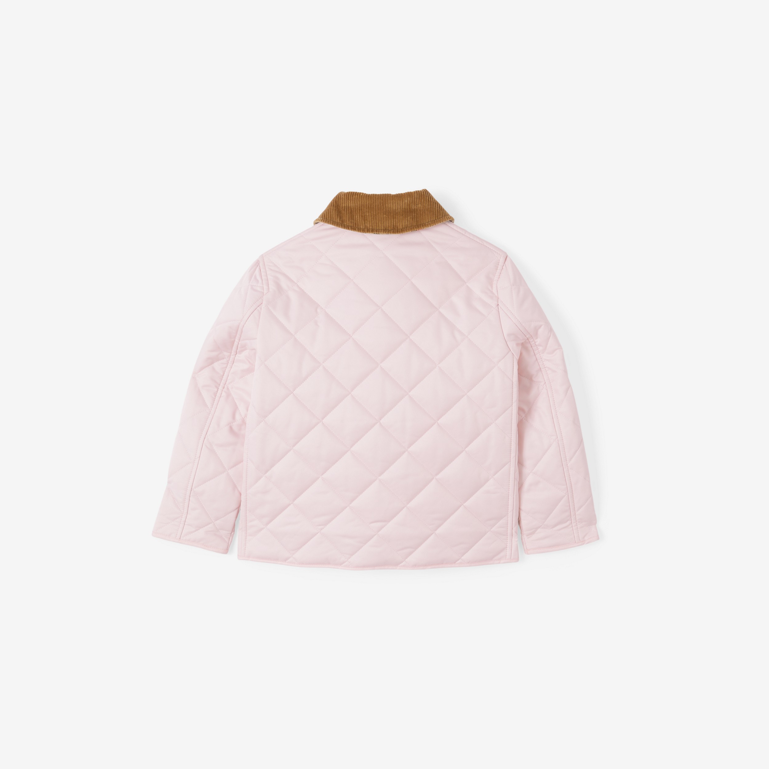 Corduroy Collar Diamond Quilted Jacket in Alabaster Pink | Burberry® Official - 2