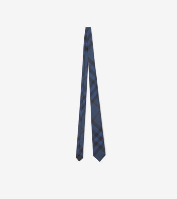 Burberry Classic Cut Monogram Motif Silk Jacquard Tie In Navy
