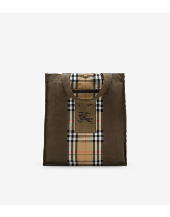 Check Trench Tote​