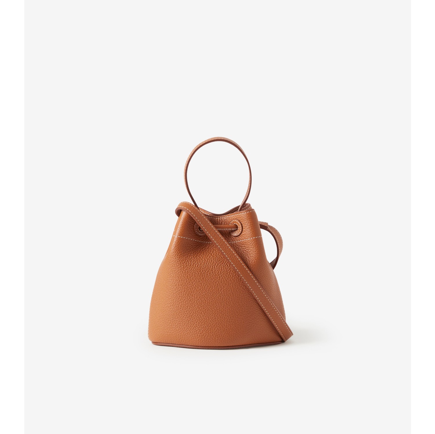 Mini TB Bucket Bag in Warm Russet Brown - Women | Burberry® Official