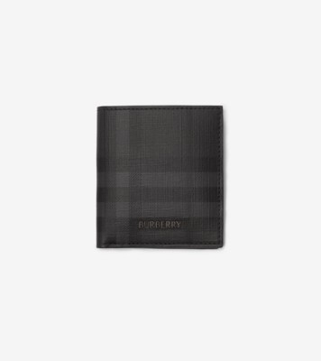 City Check Folding Card Case Iron Technical Cotton ®