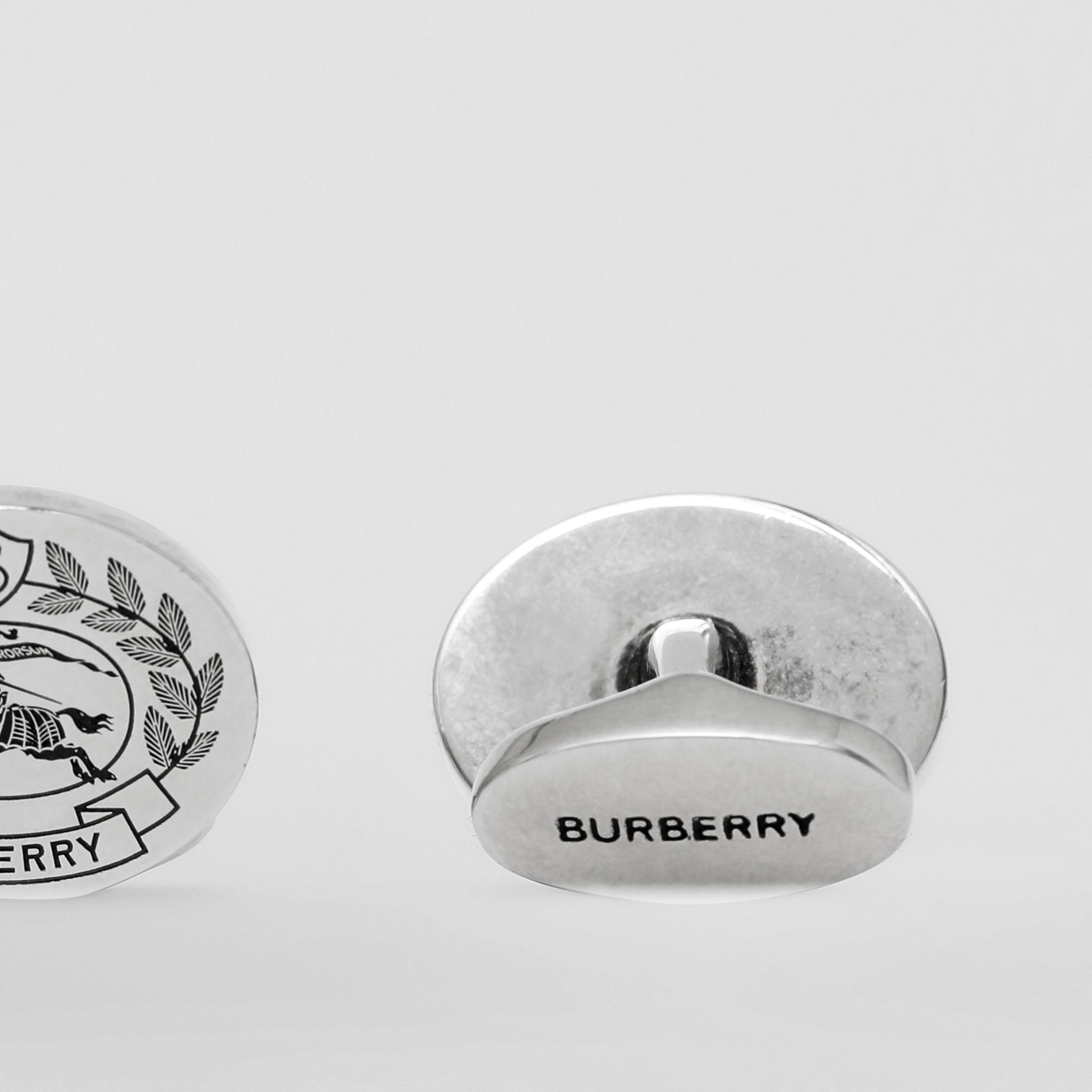 EKD Palladium-plated Cufflinks in Vintage Steel - Men | Burberry® Official - 2