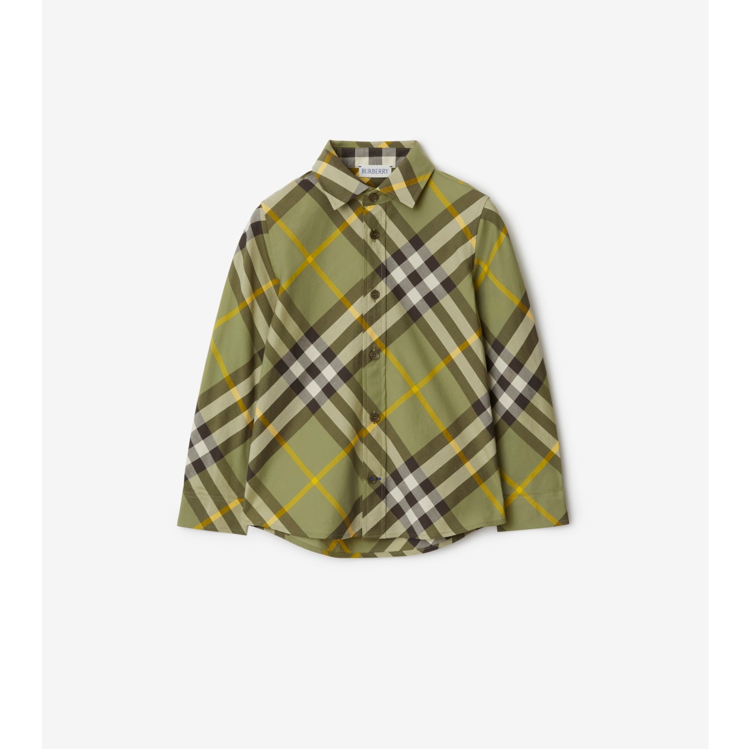 Yellow deals burberry shirt