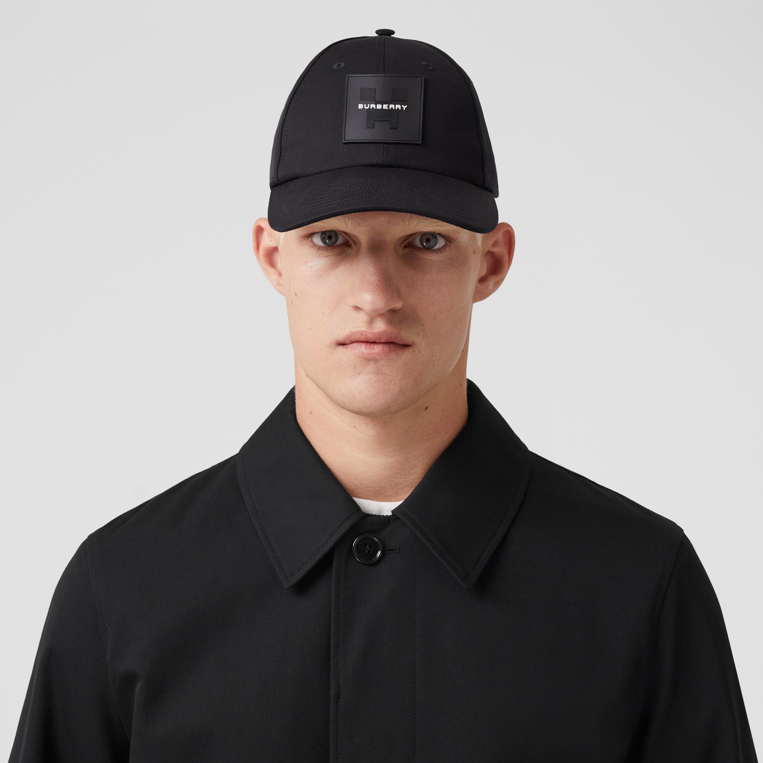 Monogram Motif Cotton Gabardine Car Coat in Black - Men | Burberry® Official - 2