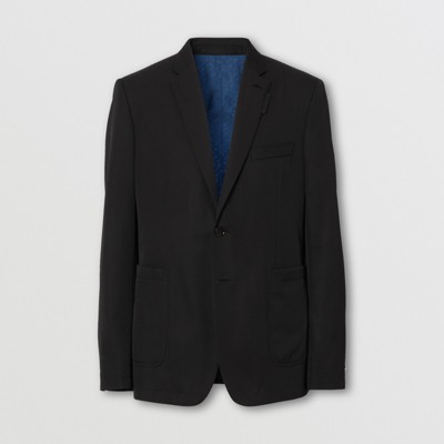 men's grey wool blazer slim fit