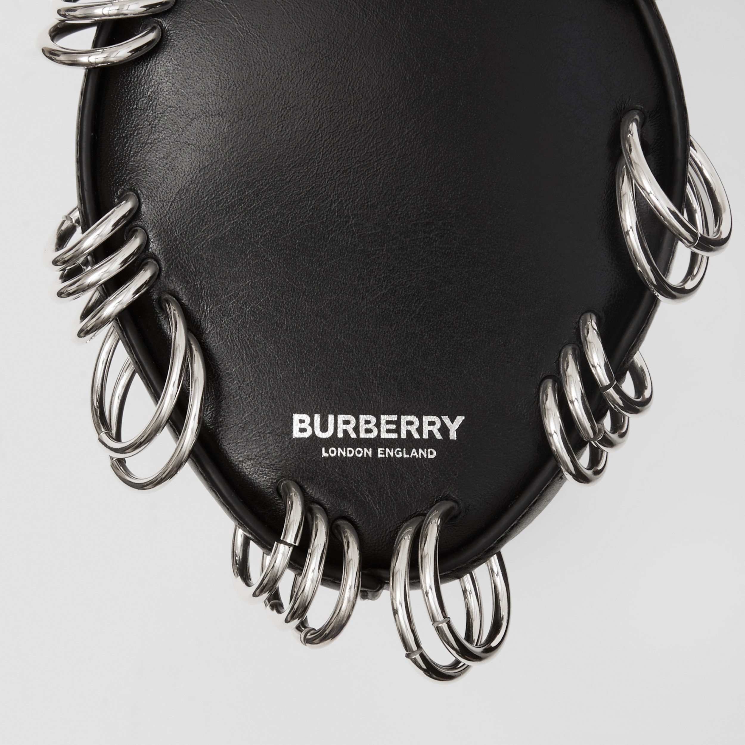 Mini Ring-pierced Leather Rhombi Bag in Black - Women | Burberry® Official - 2