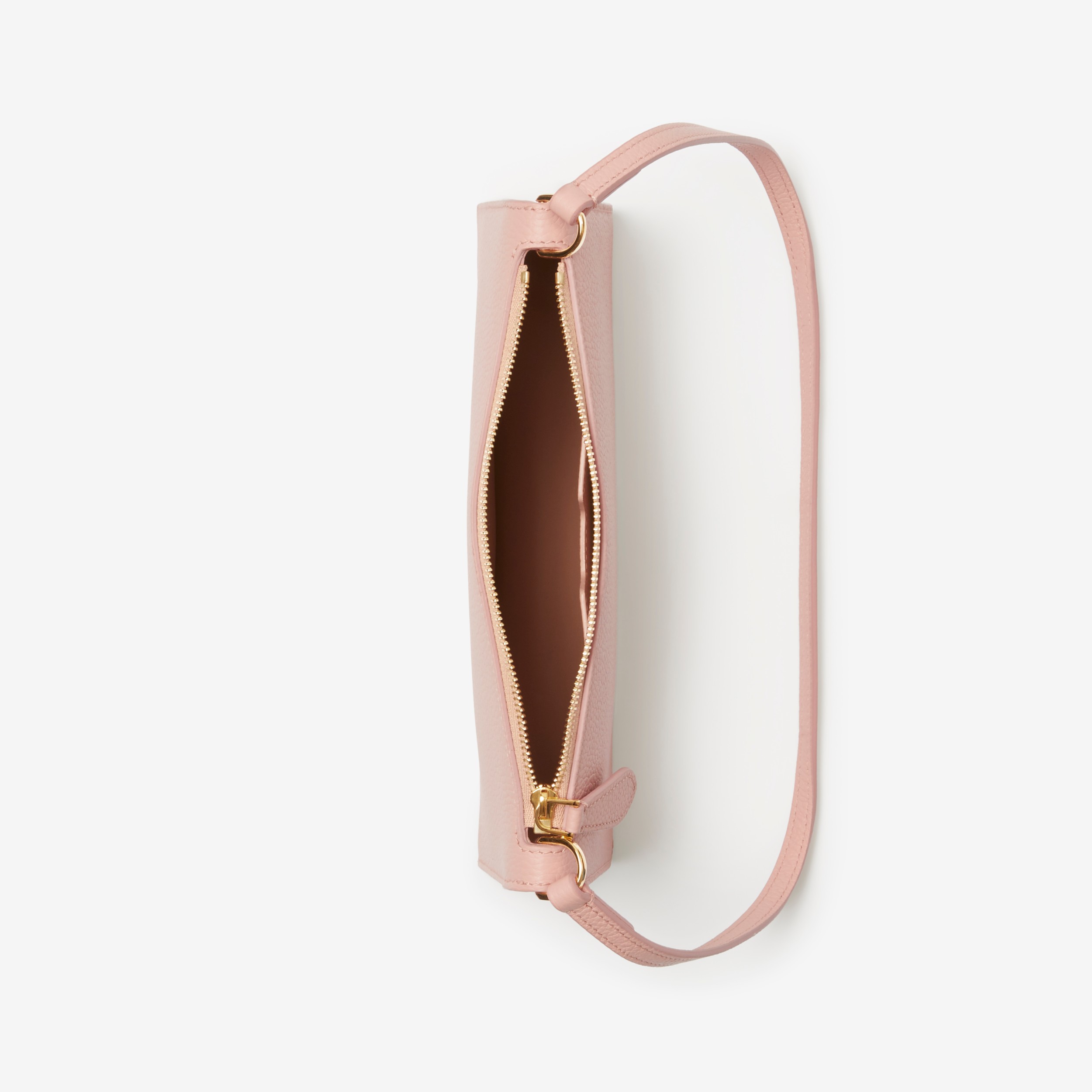 Grainy Leather Mini TB Shoulder Pouch in Dusky Pink - Women | Burberry® Official - 4