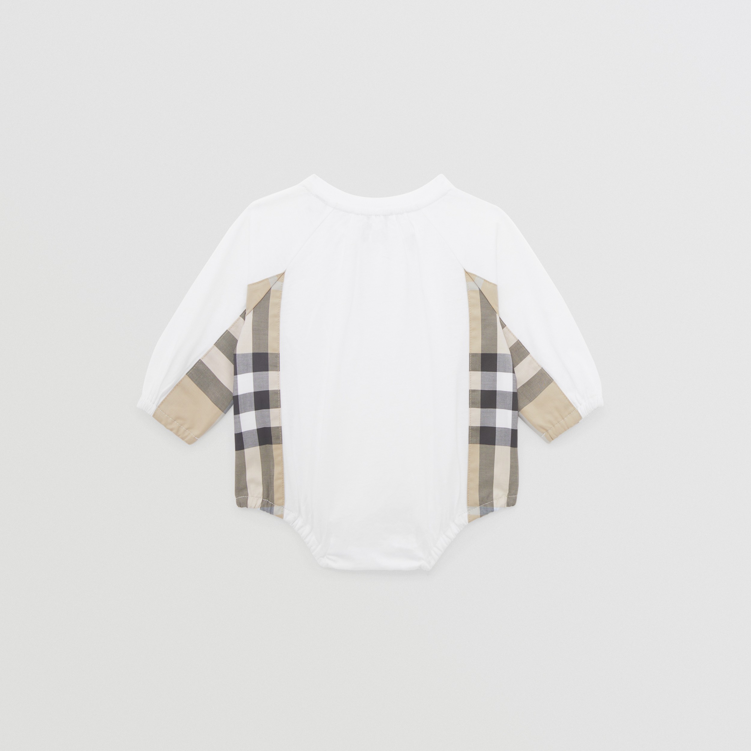 Check Two-piece Baby Gift Set in Pale Sand - Children | Burberry® Official - 3