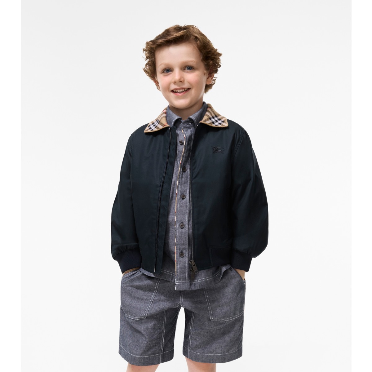  Check Cotton Hayfield Harrington Jacket