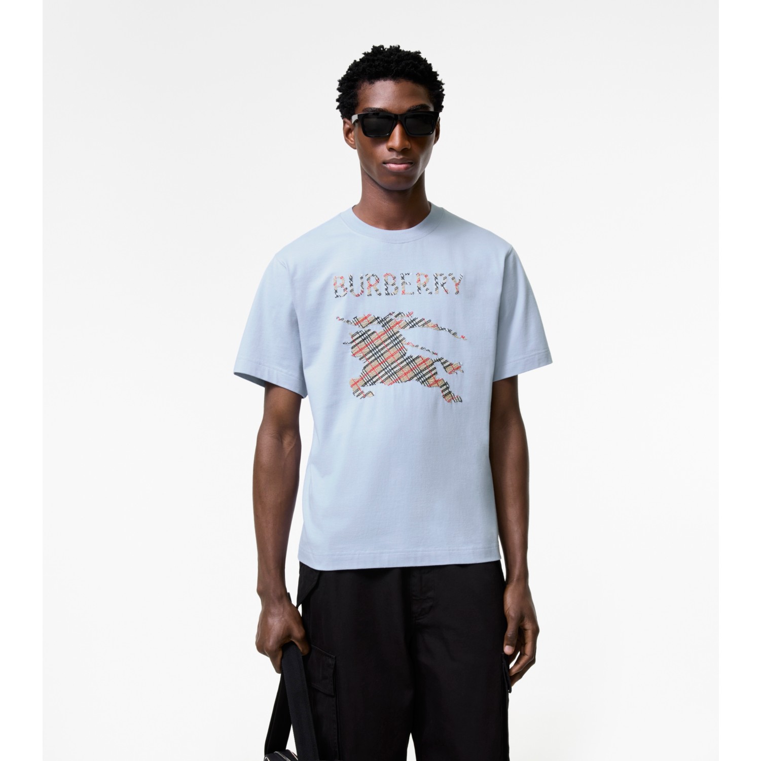 Cross Stitch Knight Cotton T-shirt