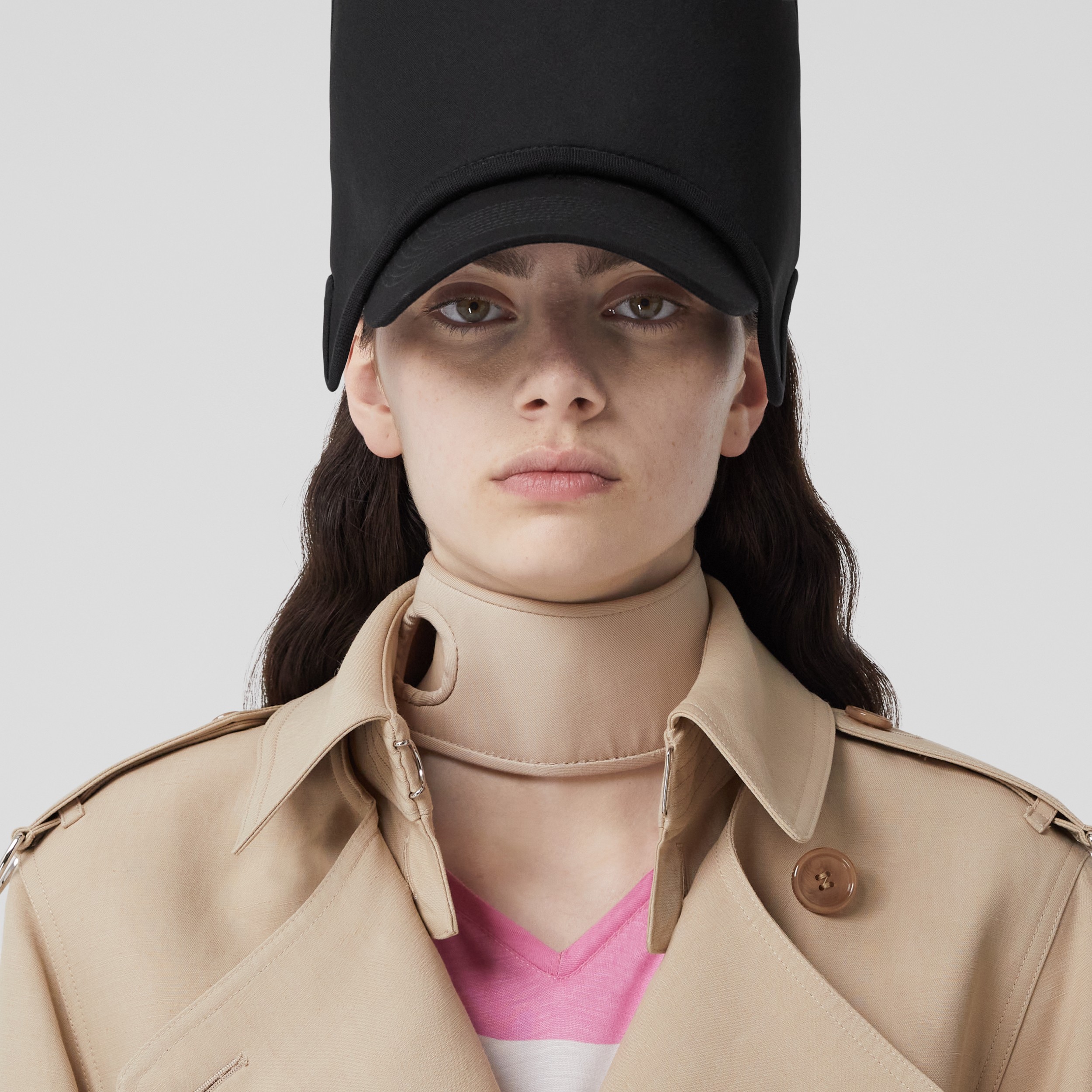 Hemp Blend Reconstructed Trench Coat in Soft Fawn - Women | Burberry® Official - 2