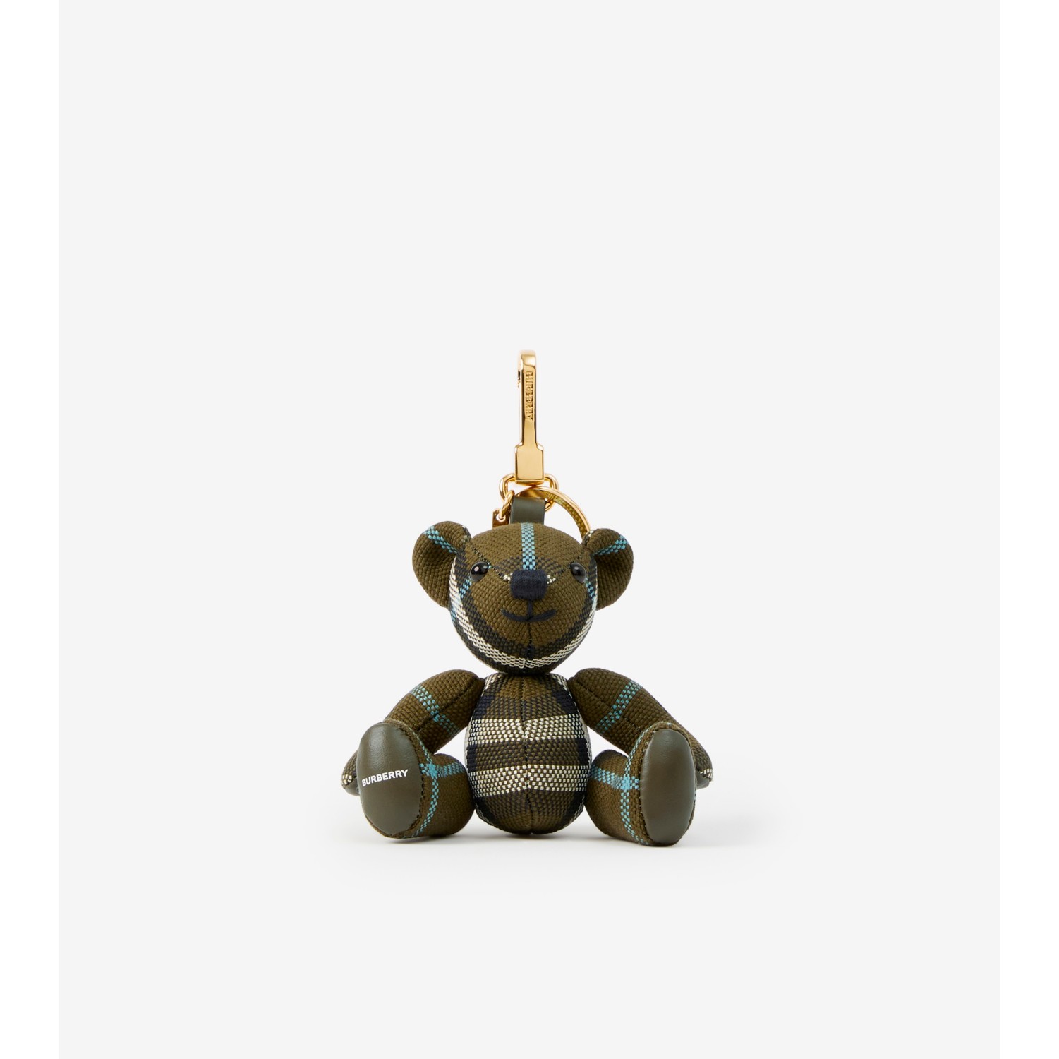 Thomas Bear Charm in Olive green - Women | Burberry® Official