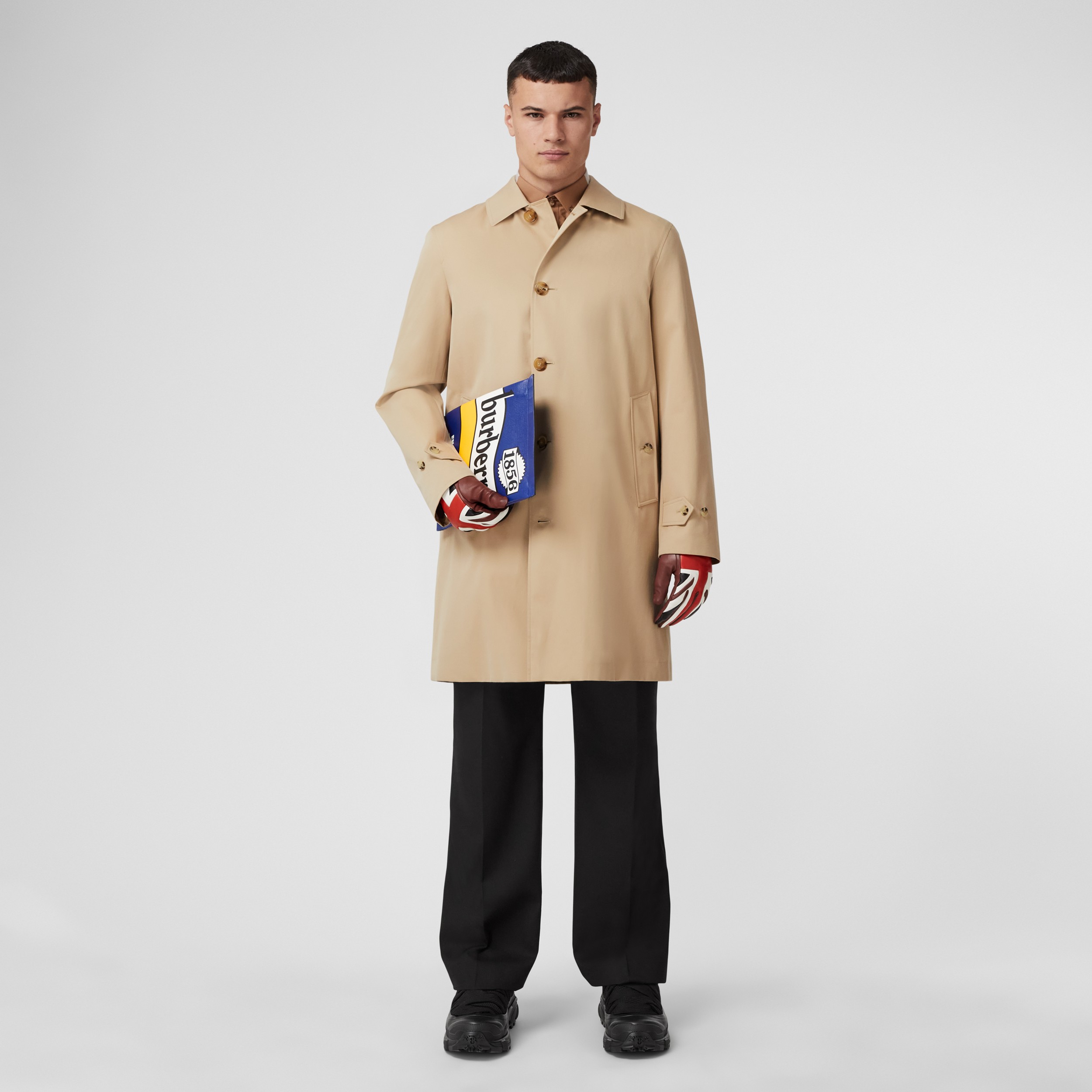 Paddington - Car coat Heritage - Médio (Mel) - Homens | Burberry® oficial - 1