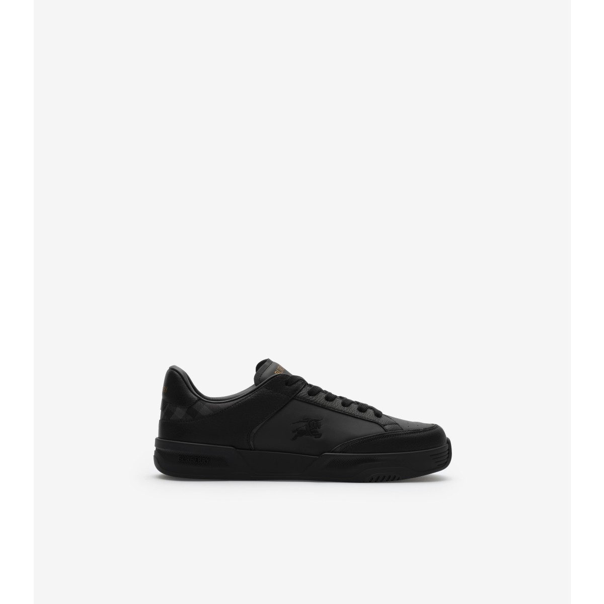  Check Leather and Nylon Harrow Sneakers​