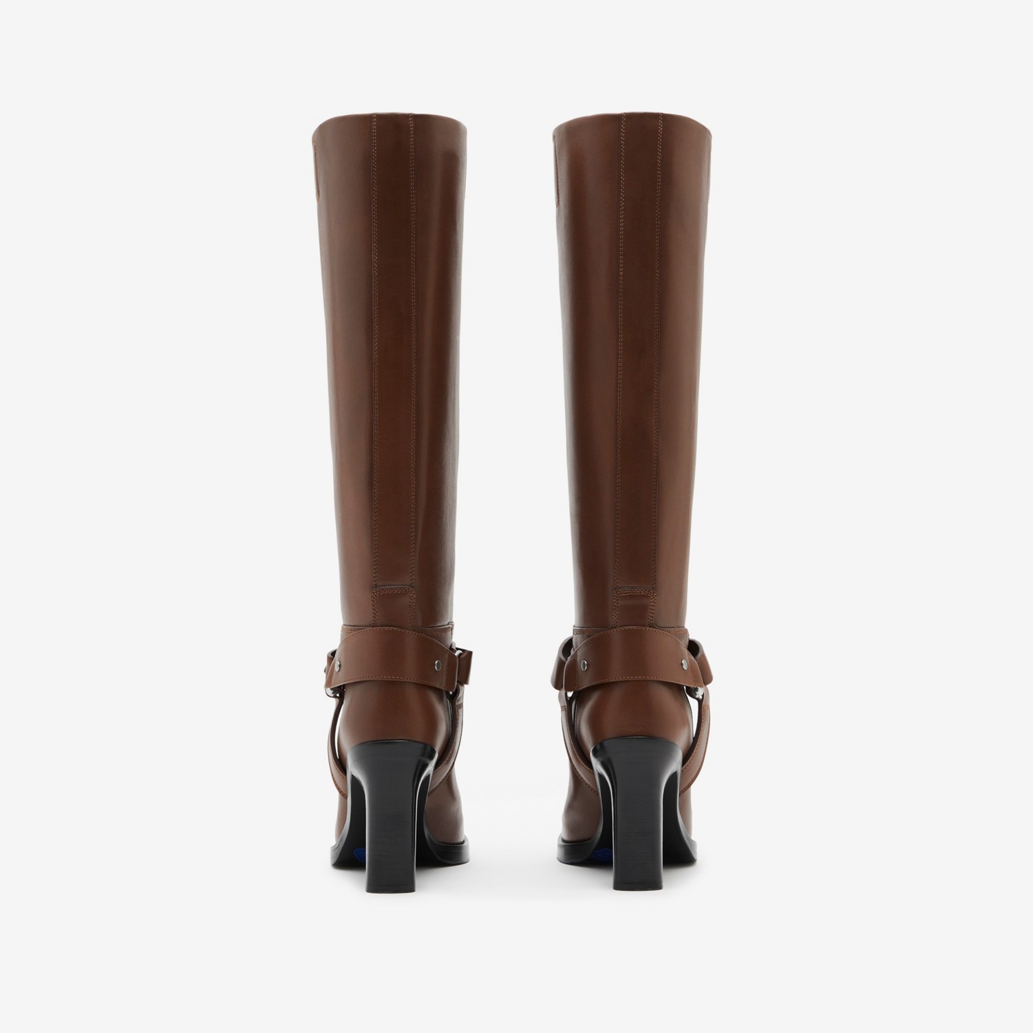 Leather Stirrup High Boots